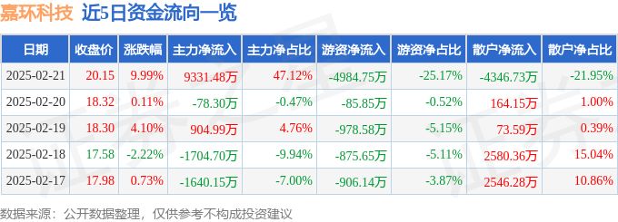 2月21日嘉环科技涨停分析：云计算数据中心，智慧政务，国产软件概念热股